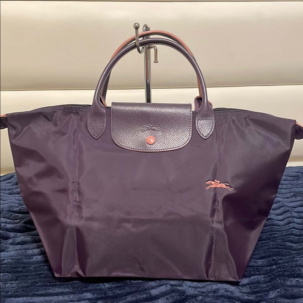 Longchamp Purple Tote Bag